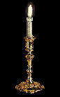 gif of a white candle burning in an ornate, gold candlestick